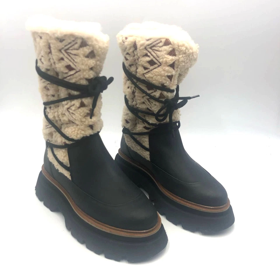 Botas de Invierno Free People Montrose Boho Media Pantorrilla Talla EU 38.5 US 8.5 Foto 4 de 4