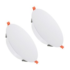 2Pack 7.3" Spring Ceiling Cover Plate Suitable for 5-7 " Round Hole, White