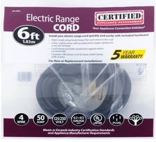 50 amp range cord 4 prong