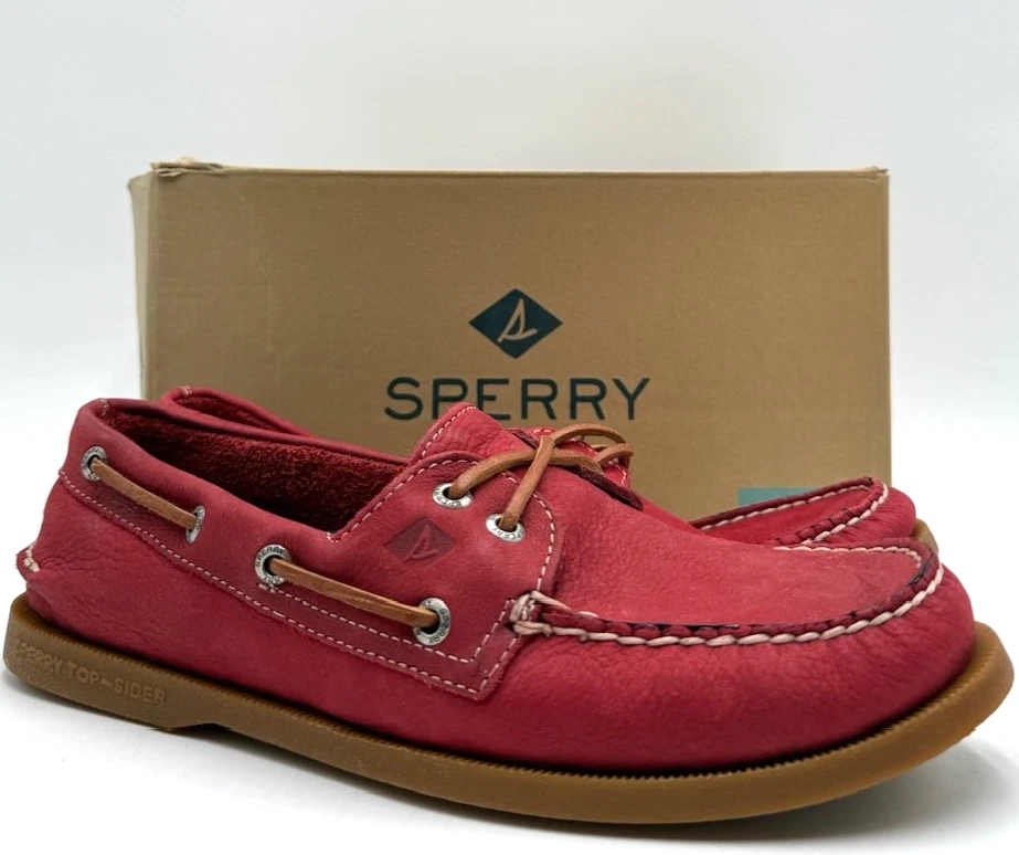 Boat Shoe Red for Men display picture 1