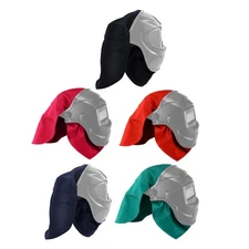 Welding Helmet Cover and Helmet Bib Set Welding Hood Neck Protector Press Fit