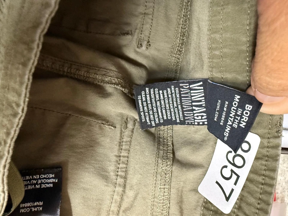 Pantalones Kuhl Mujer Pantalones Verde Camuflaje Enrollables Senderismo Aire Libre Talla 6 Foto 4 de 4