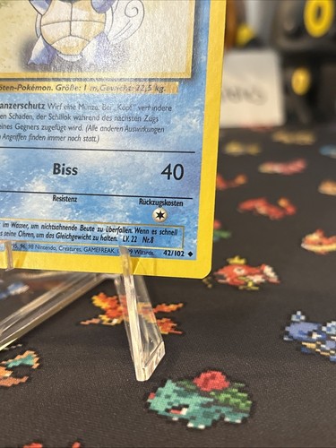 Pokémon alemán Schillok 1999 primera edición (Wartortle) #42 poco común como nuevo tarjeta limpia - Imagen 6 de 13