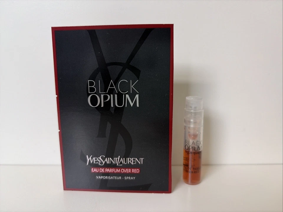 Yves Saint Laurent Black Opium Eau de Parfum Over Red Travel Size