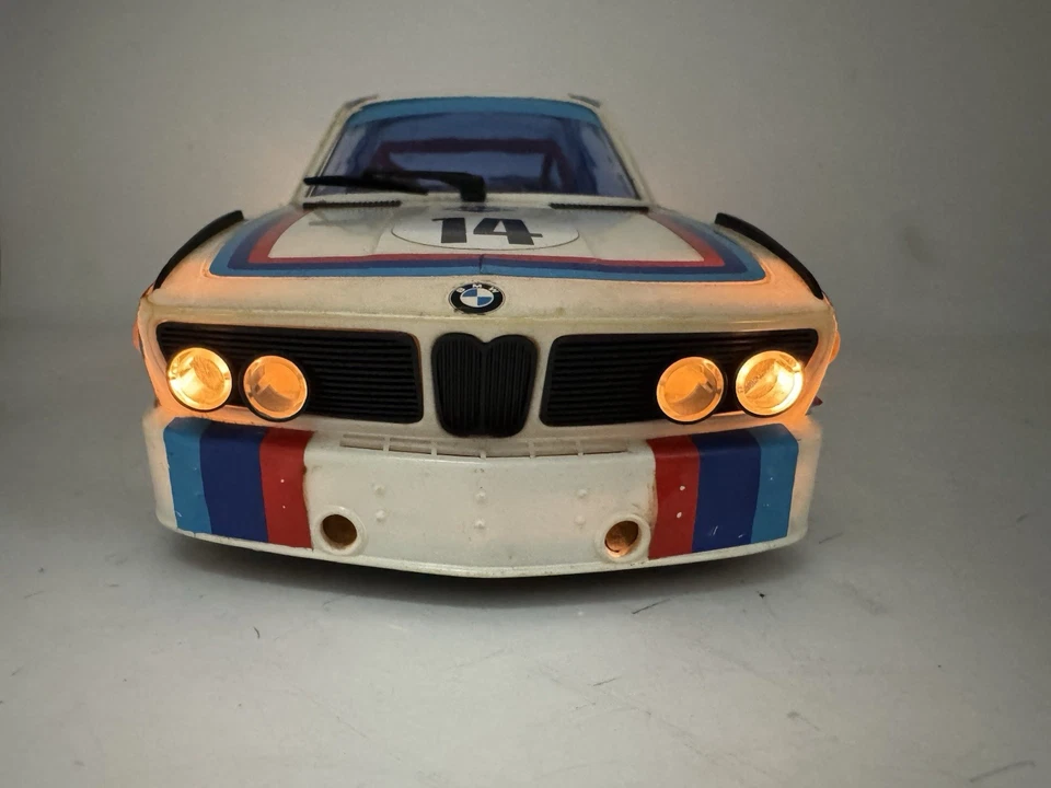 Schuco BMW 3.0 CSL 356 280 Race Car Model W/Lights Made in W. Germany RARE AS IS - Image 3 of 4
