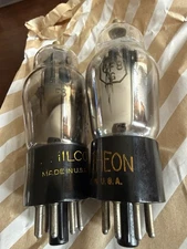 Matched Pair NOS 6F8G VT-99 Black Plates & Rare Gray Round Plates Tonal Synergy