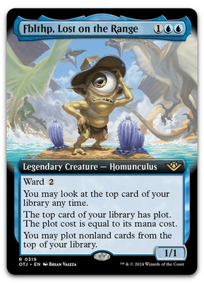 #ad Fblthp Lost on the Range Extended Art #319 NM Thunder Junction OTJ Magic MTG $2.99