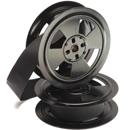 Smith Corona Typewriter Twin Metal Spools with New Black Ribbon