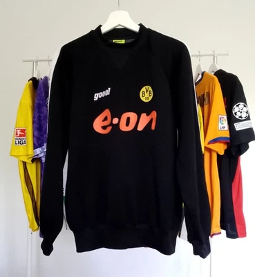Borussia Dortmund Vintage Training Bluse Top Sweat GOOOL E.ON Gr. M  - Bild 1 von 4