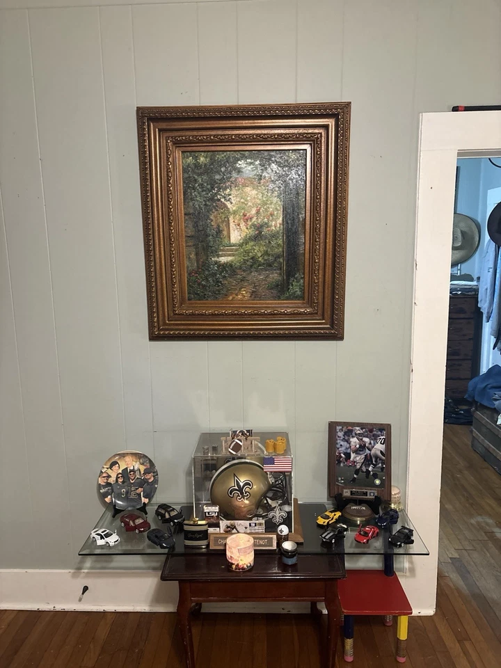 Hermosa pintura al óleo sobre lienzo en un hermoso marco firmado por el artista Owens Foto 4 de 4