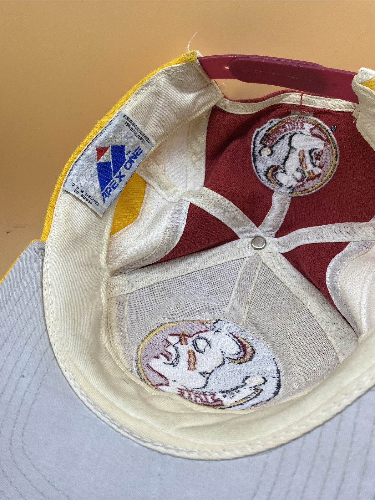Vintage 90s Florida State Seminoles Logo Athletic Hat Waves Cap Snapback RARE image 6