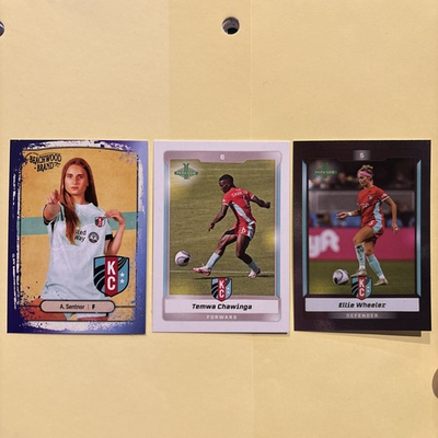 #ad 2025 Parkside NWSL Kansas City Current Lot Sentnor Chawinga Wheeler $8.00