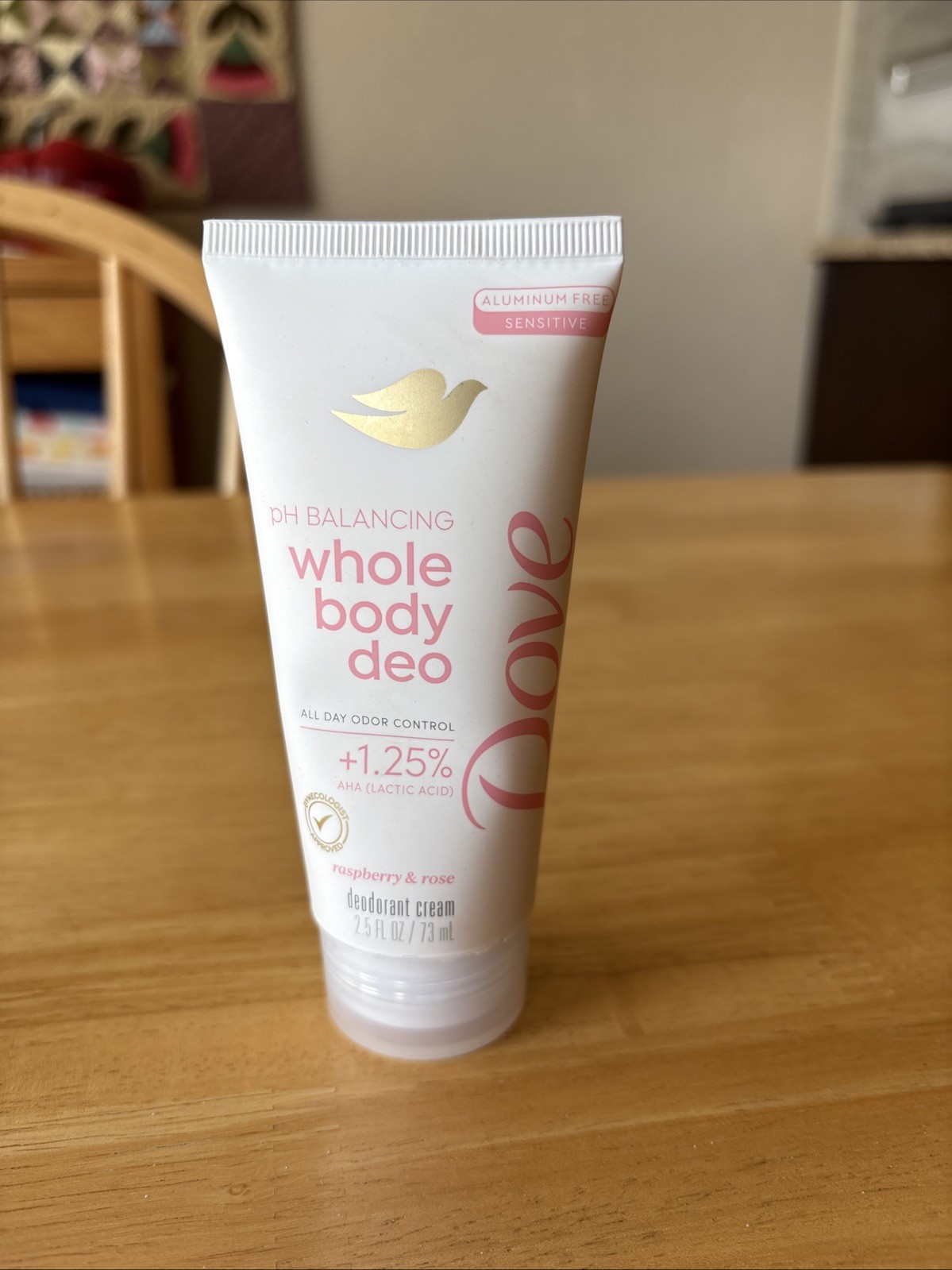 Dove Whole Body Deodorant, Ph Balancing, Cream Raspberry & Rose, 72 Hour, 2.5 Oz