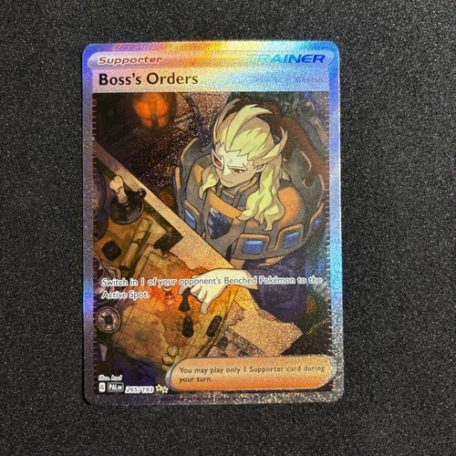 Boss’s Orders Ghetsis 265/193 Paldea Evolved Special Illustration Rare NM