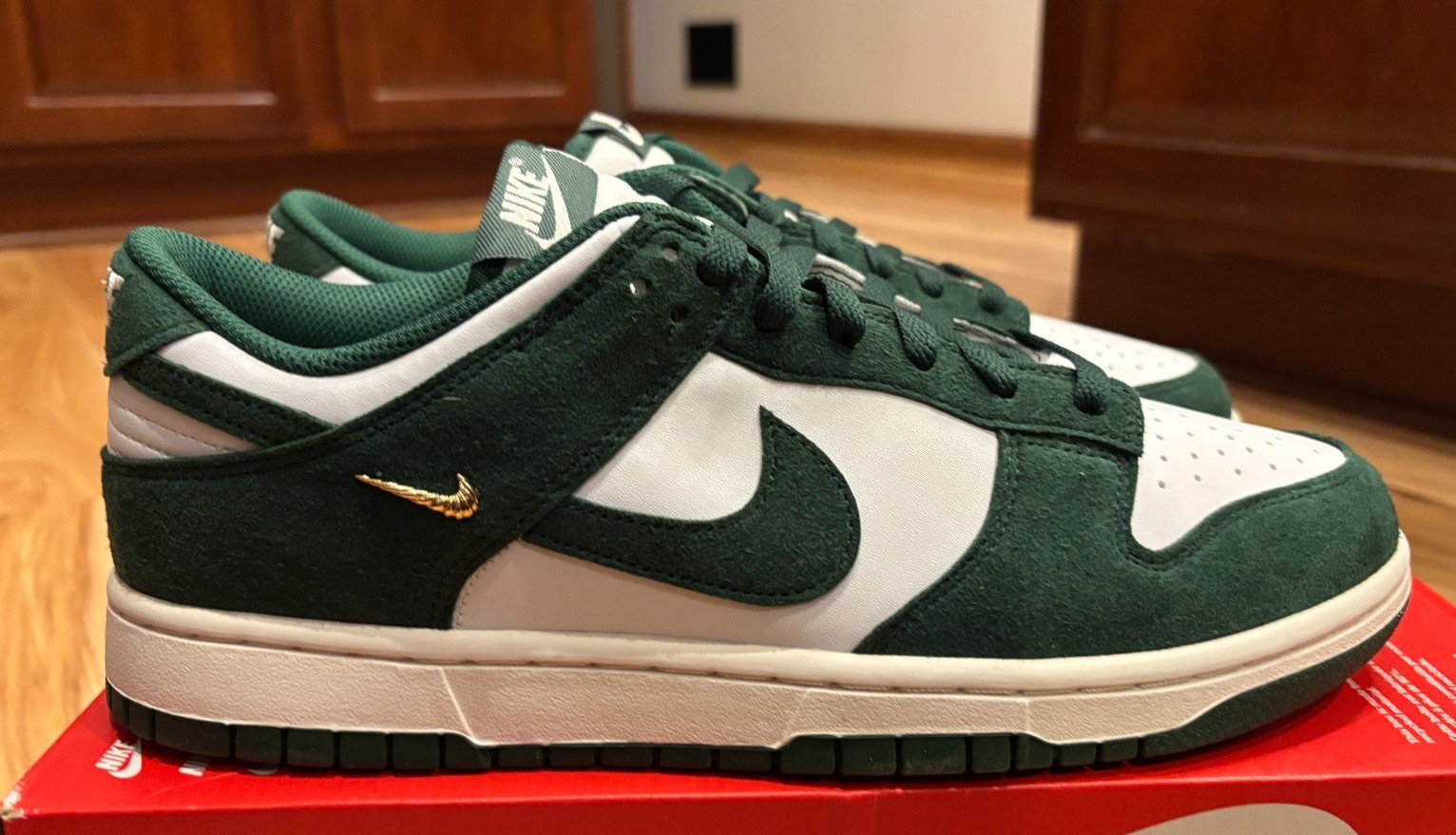 Nike Women's Dunk Low Summit White Gorge Green IB4417 100 Women Size 12 Men 10.5