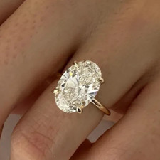 IGI Certified Lab Grown Diamond 7.00 CT Oval ...