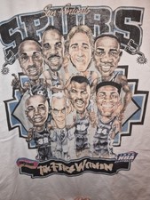 San Antonio Spurs 1996 Nba Playoffs The Fire Within Reprint Large T-shirt 