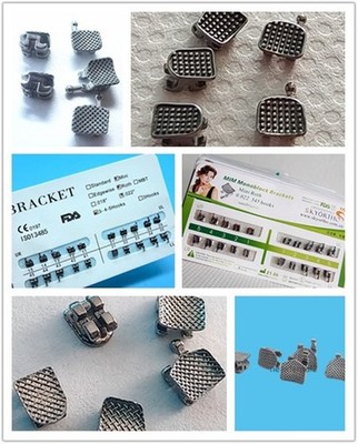 10Kits Dental Orthodontic Bracket Braces Mini Roth Standard Edgewise MBT 022/018