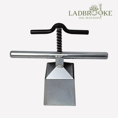 Authentic Ladbrooke Maxi Soil Blocker   One 4'' Block Per Press, Made in England