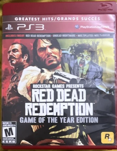 Red Dead Redemption GOTY PS3 Multiplayer Online Rockstar M 2011 NTSC-U/C