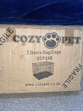 Dog Cage 24 inch Puppy Crate S Black /Dog Crates Folding Metal Cages