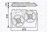 LüFter MotorküHlung Magneti Marelli 069422583010 12V 174W 388Mm FüR Fiat Ducato