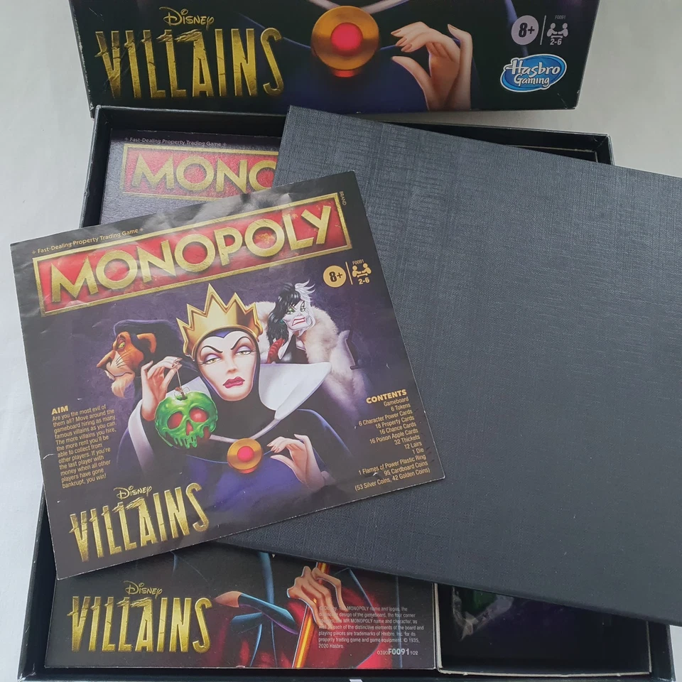 Monopoly Disney Villains Edition 2021 Family Board Game Checked & Complete - image 4 of 4