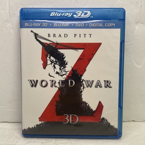 World War Z 3D (Blu-Ray 3D + Blu-Ray + DVD + Digital Copy) - DISCS VERY GOOD - Picture 3 of 20