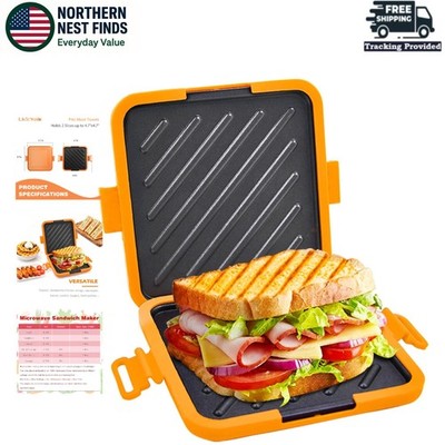 Microwave Toaster & Sandwich Maker - Fast Cooking in Under 5 Minutes, BPA-Free