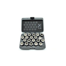Car Lug Nut Security Removal Set 20 Pcs Socket Key System For Vehicle