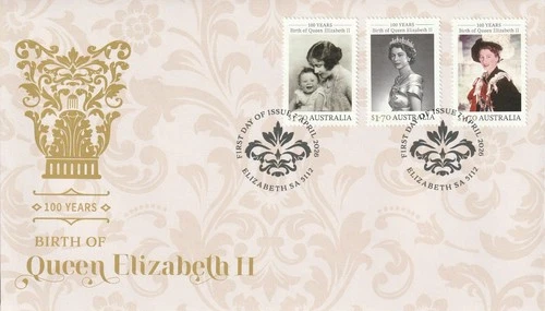 Australia 2026: 100Years: Birth of Queen Elizabeth II First Day Cover. Fine Used