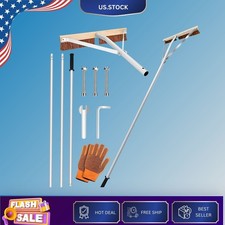 NEW Roof Leaf Brush 5-21ft Adjustable Cleanin...
