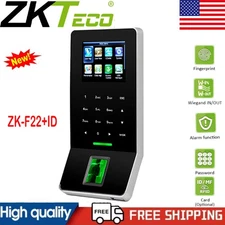ZKTeco F22+ID TCP/IP WiFi ADMS Biometric Fingerprint Door Access Time Attendance