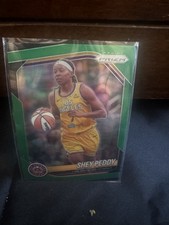 2025 Panini WNBA Prizm Shey Peddy #136 Green Los Angeles Sparks