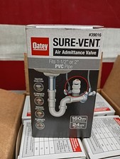  Lot Of 6 Oatey 39016 Sure-Vent Air Admittance Valve 1.5-2" PVC