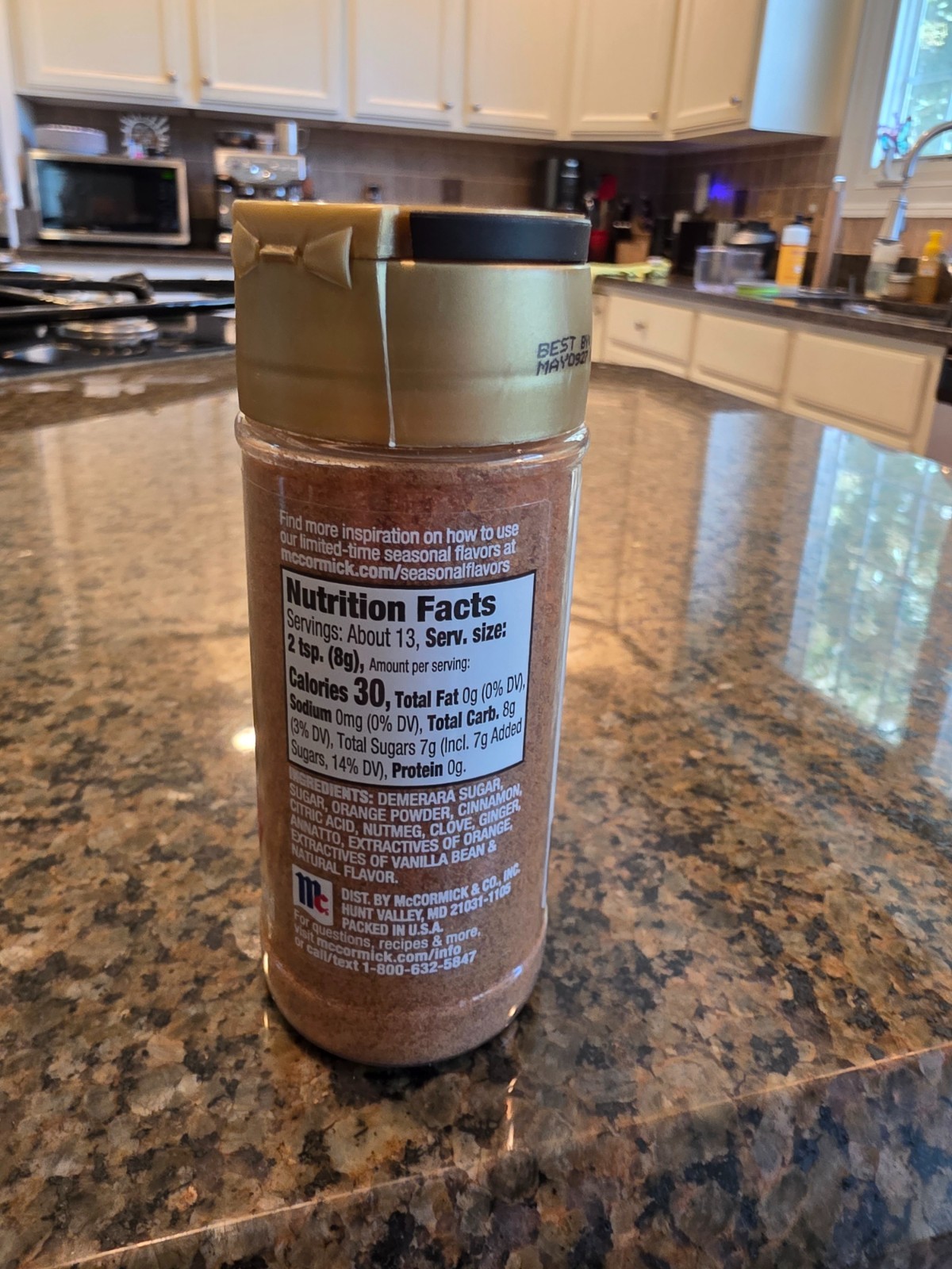 2025 mccormick holiday finishing sugar Spiced Orange