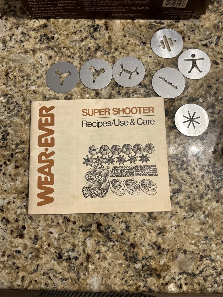 Электрический пресс для печенья Wear-Ever Super Shooter пищевой пистолет РАБОТАЕТ коробка и руководство винтажный - Изображение 2 из 4