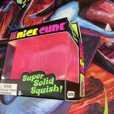 Schylling Squeeze Ball Super Solid Squish Pink Nee Doh Nice Cube