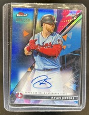 2021 Topps Finest Ryan Jeffers Auto RC Blue Refractor Rookie #/150 Twins