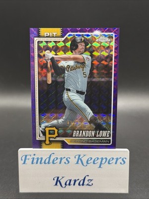 2026 Topps Chrome Geometric PURPLE BRANDON LOWE #41/75~PIRATES