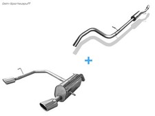 Fox Duplex Komplettanlage ab Kat Peugeot 208 1.6l 115x85 oval schräg