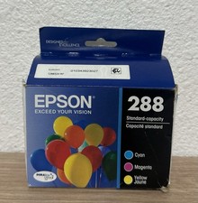 Epson 288 Standard Capacity Cyan Magenta Yellow Ink Cartridge New Exp 11/2025
