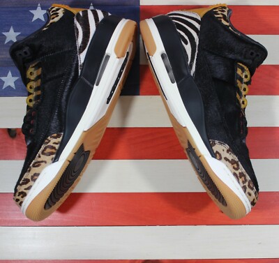Nike Air Jordan 3 III Retro SE Animal Fur Pack Black Gum Shoe