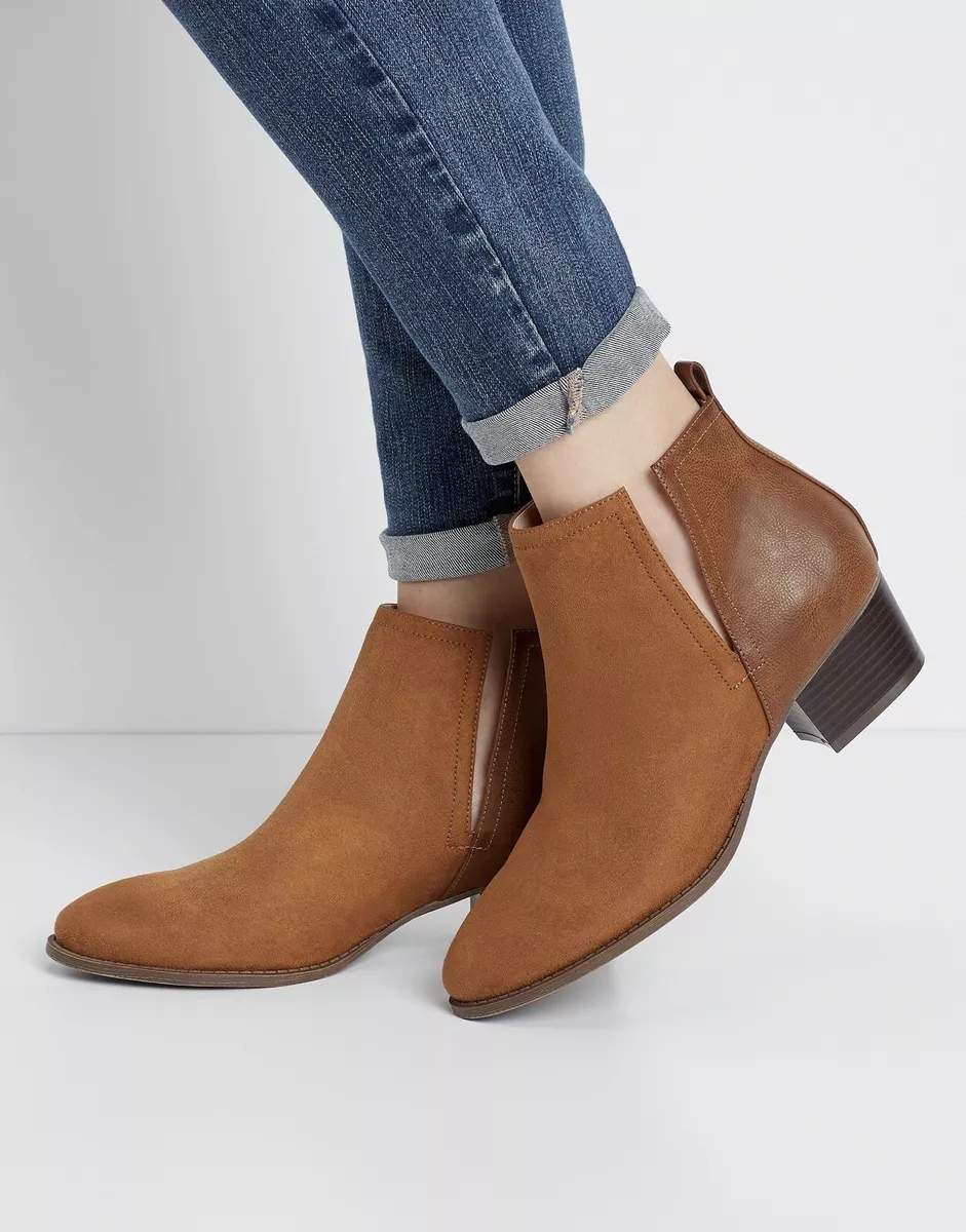 Booties with slits on side sale