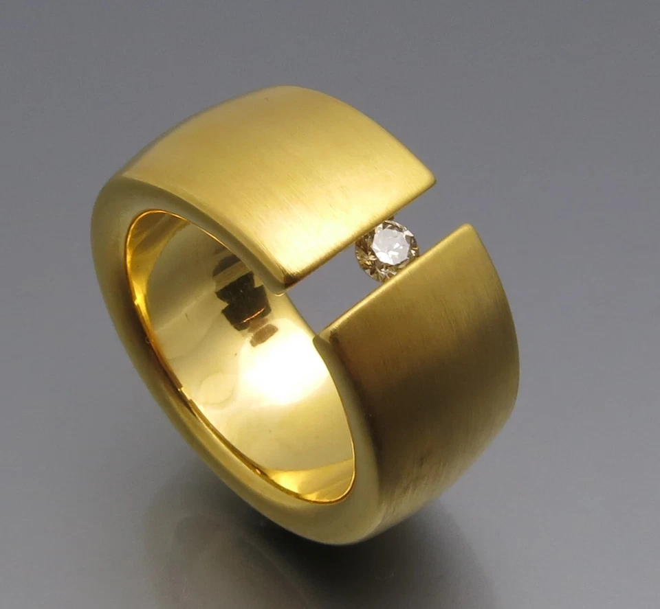 REIF-DESIGN - SCHICKER BRILLANT SPANNRING - AUS EIGENER GOLDSCHMIEDE - Bild 2 von 4