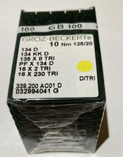 Groz Beckert 100 Sewing Machine Needles 10 Nm 125/20 134 D