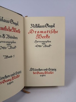 Dramatische Werke. Gogol, Nikolaus: