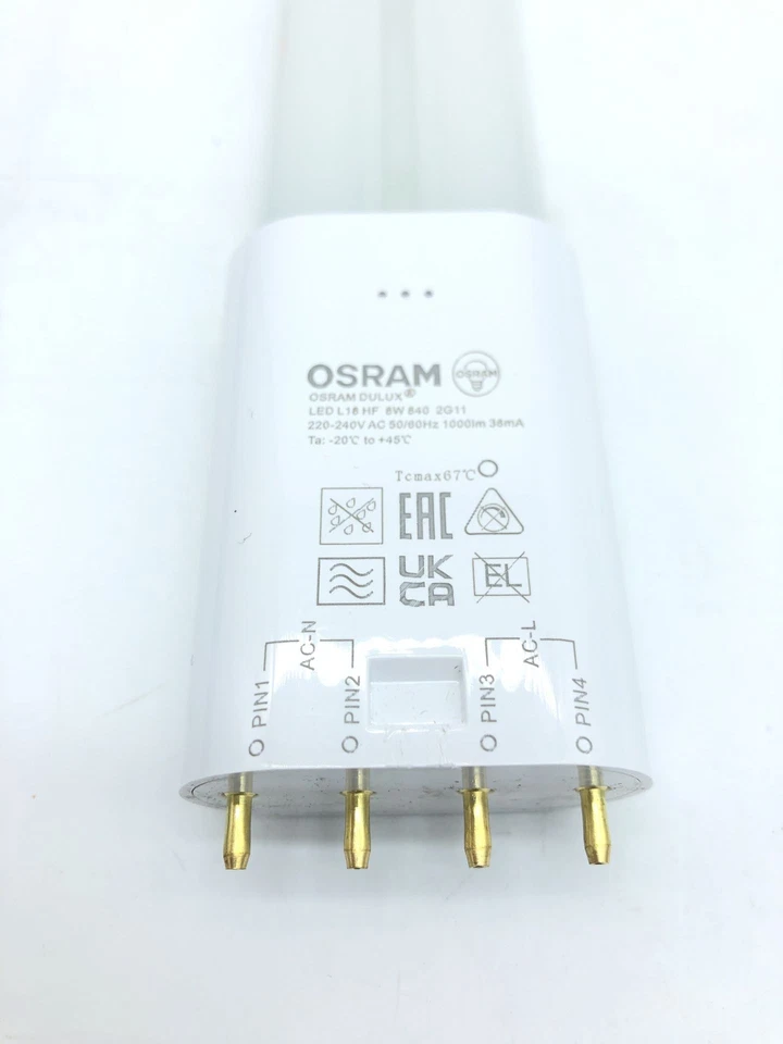 OSRAM DULUX L18 Lámpara LED 2G11, 8W, 1000lm, 4000K, Reemplazo para 18W KLLni - Imagen 3 de 3