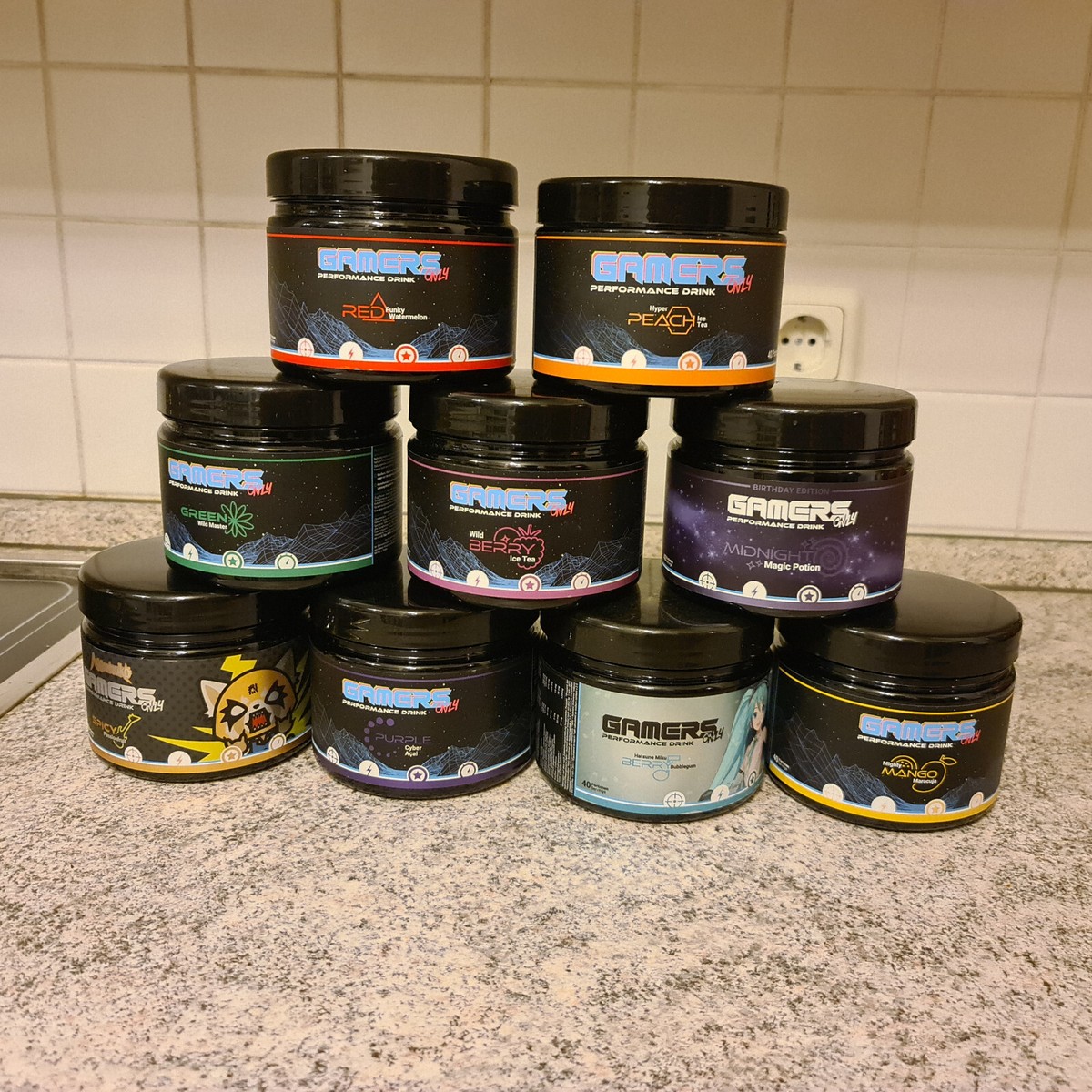 Gamers Only Performance, Vitamin Drink, Milkshake Proben ca. 8g Scoop Zipbeutel!