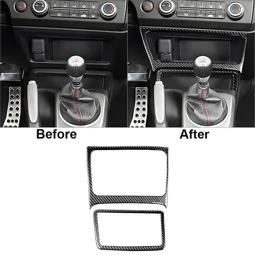 33Pc Carbon Fiber Interior Full Dashboard Cover Trim For Honda Civic 8th 2006-11 - Picture 4 of 11